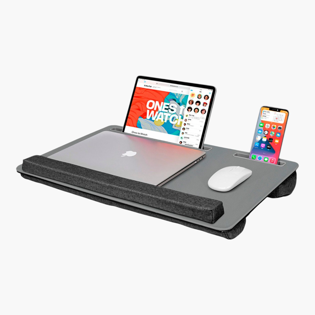 Подставка под ноутбук, чтобы было удобнее работать сидя на диване