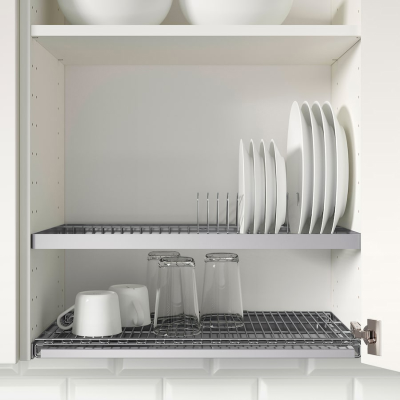 Для вертикального хранения посуды чаще всего используют такие подставки. Источник: ikea.com
