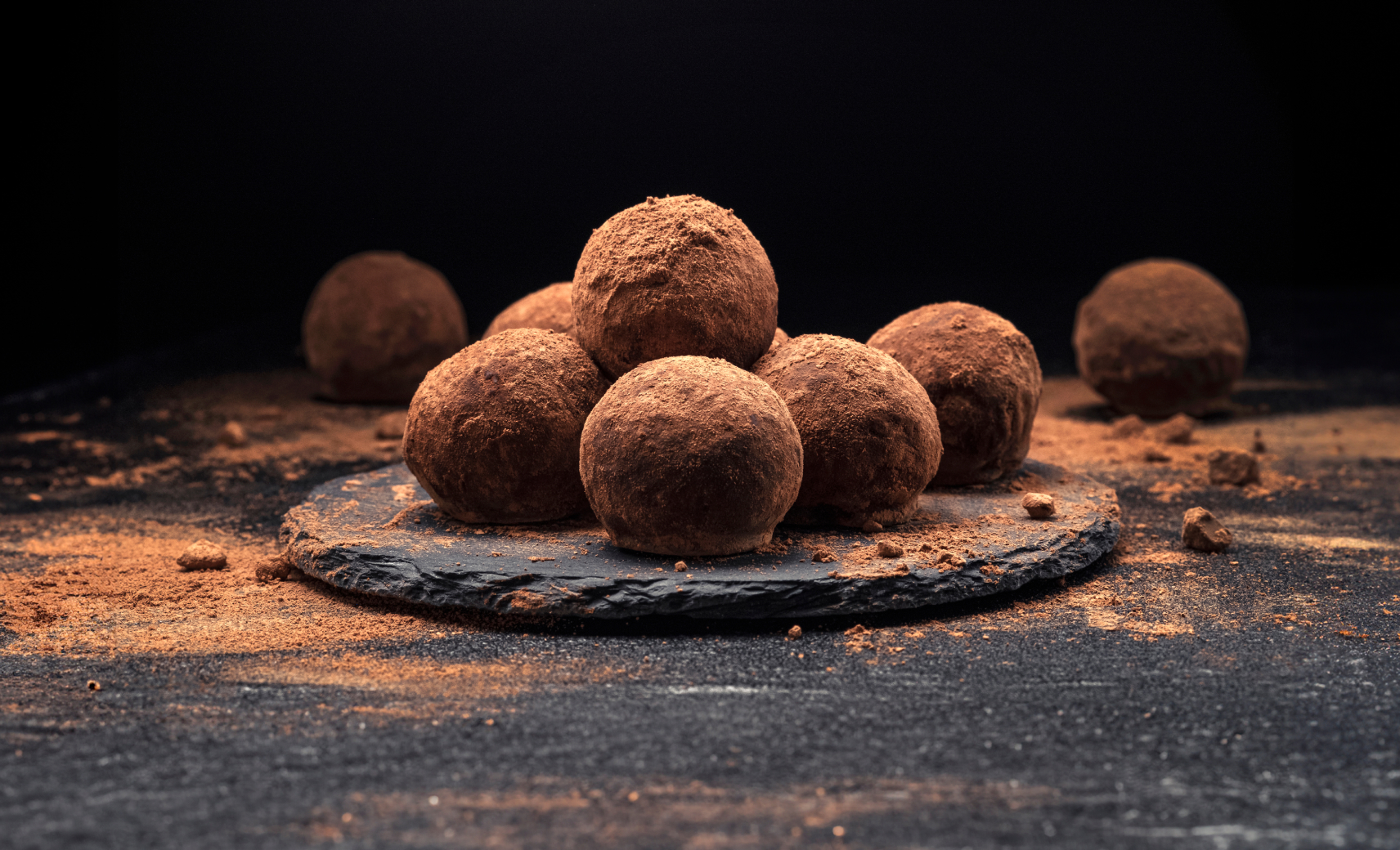 Шоколадные трюфели с маракуйей