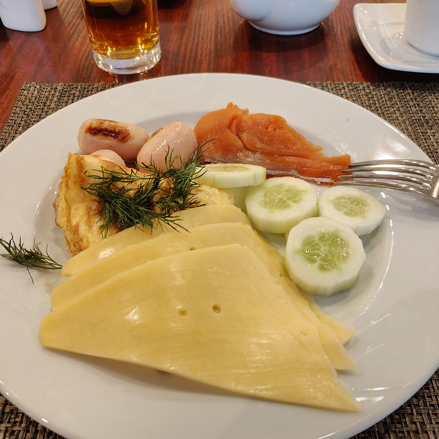 Типичный отельный завтрак