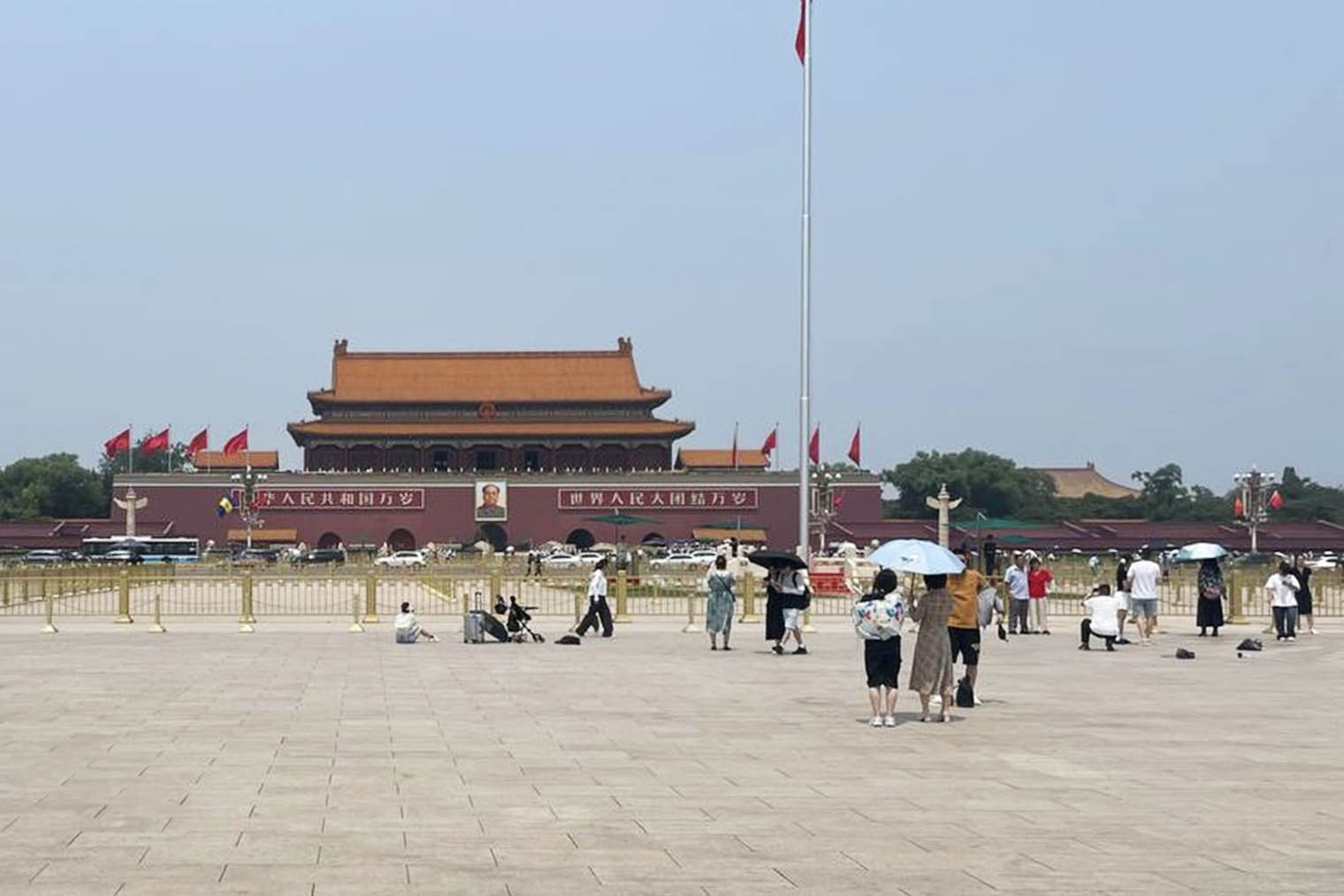 На площади Тяньаньмэнь