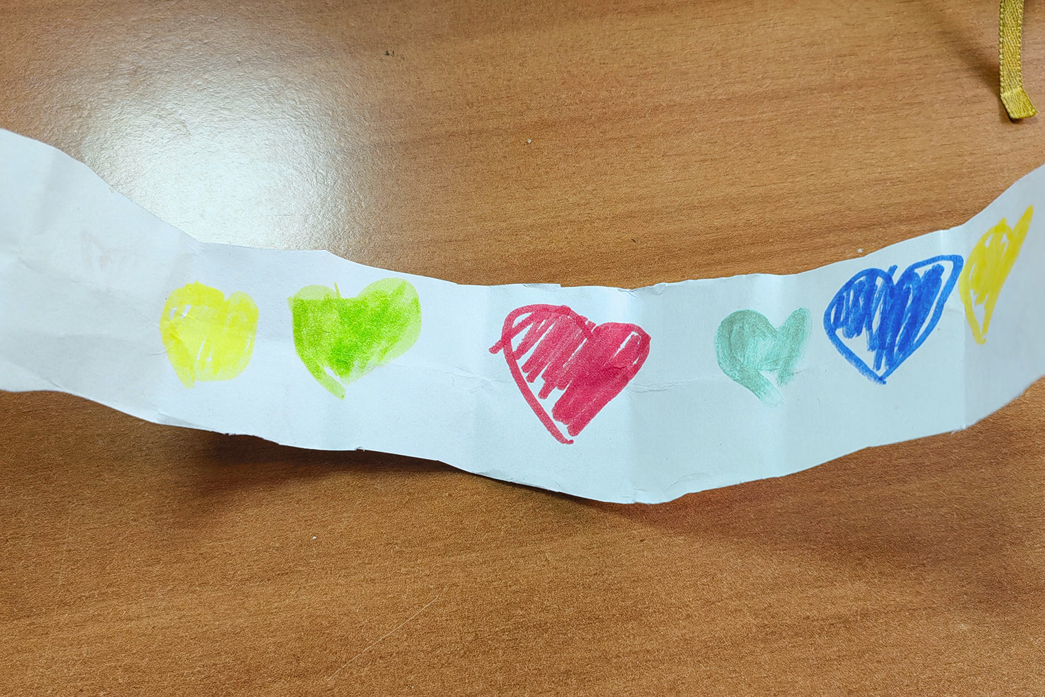 Записка с рисунком дочери