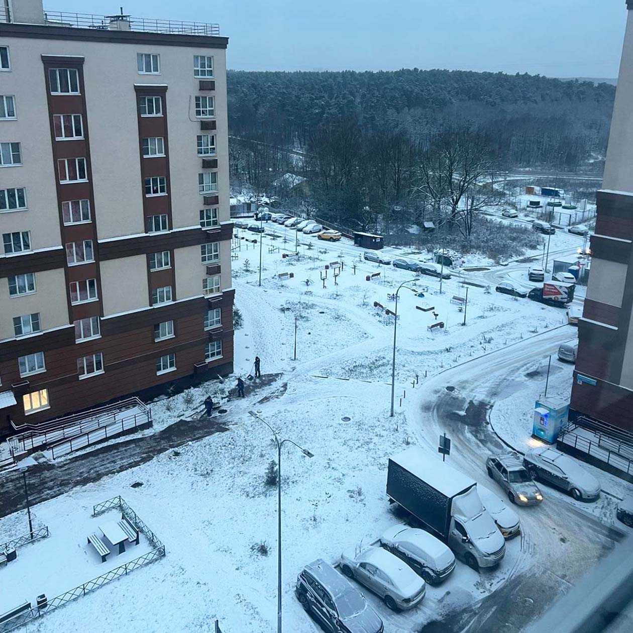 Наконец-то пошел снег, как давно я его ждал