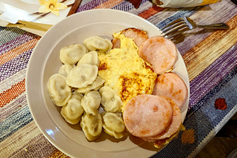 Завтракообед из того, что осталось в холодильнике