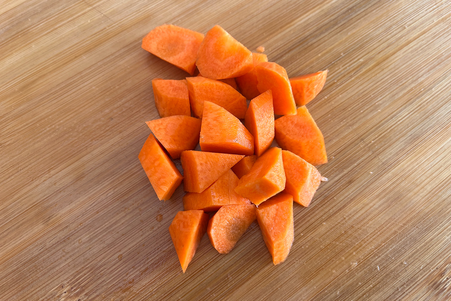 Готовые пирамидки из моркови