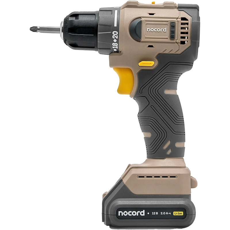 Бесщеточная дрель-шуруповерт Nocord 12 В