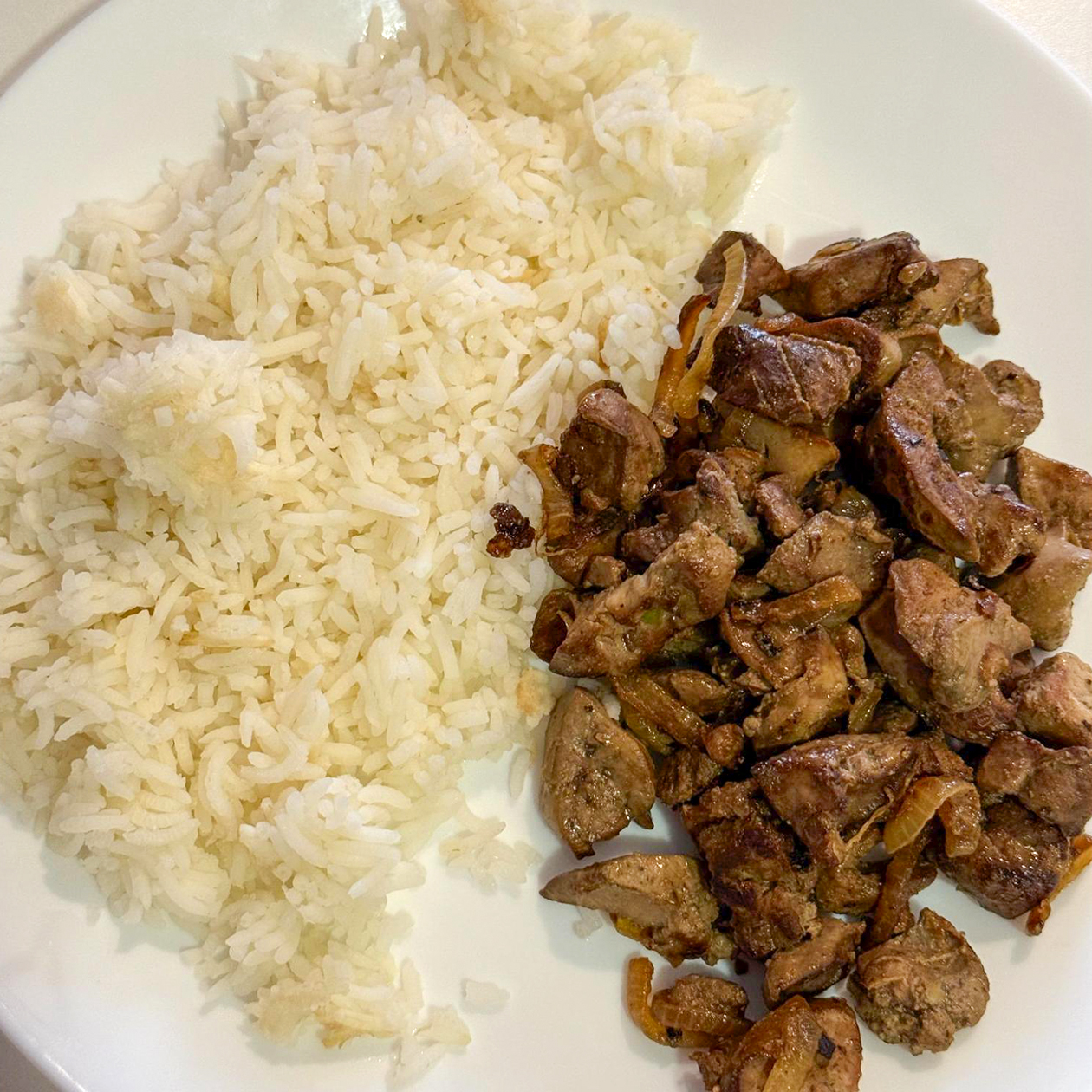 Пожарила печень на ужин