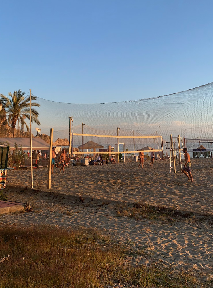 Волейбольные зоны на пляже