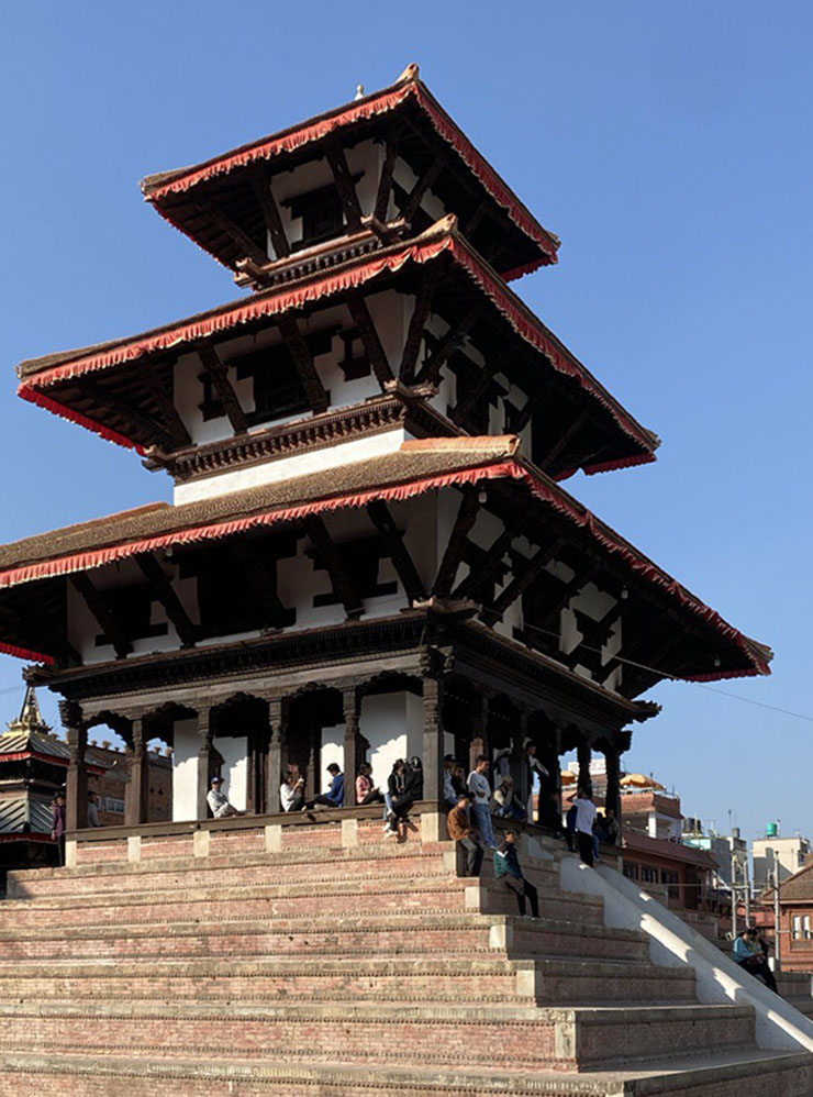 Красивый Катманду. В его центральной части — дворцы и пагоды