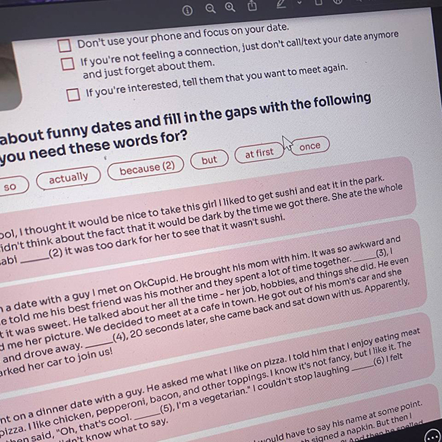 Онлайн-занятие по английскому
