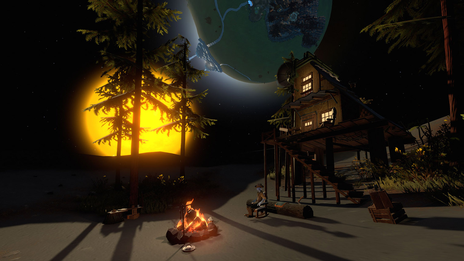 Несмотря на немалое количество смертей, Outer Wilds — уютная игра. Кадр: Annapurna Interactive