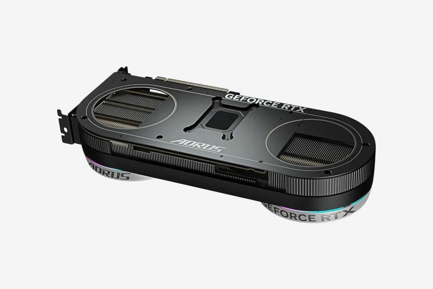 Так выглядит обратная сторона Aorus GeForce RTX 5070