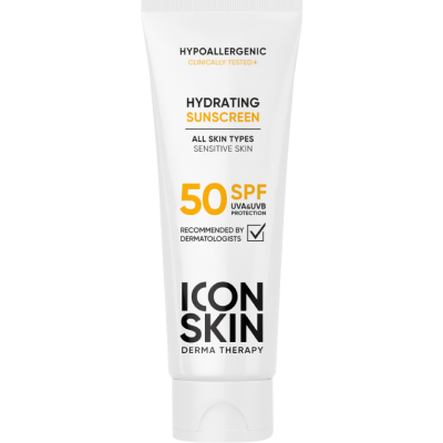 Лучший для сухой кожи — Увлажняющий солнцезащитный крем Icon Skin SPF 50+