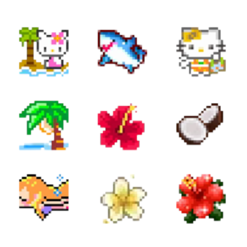 Пиксельный отпуск на море