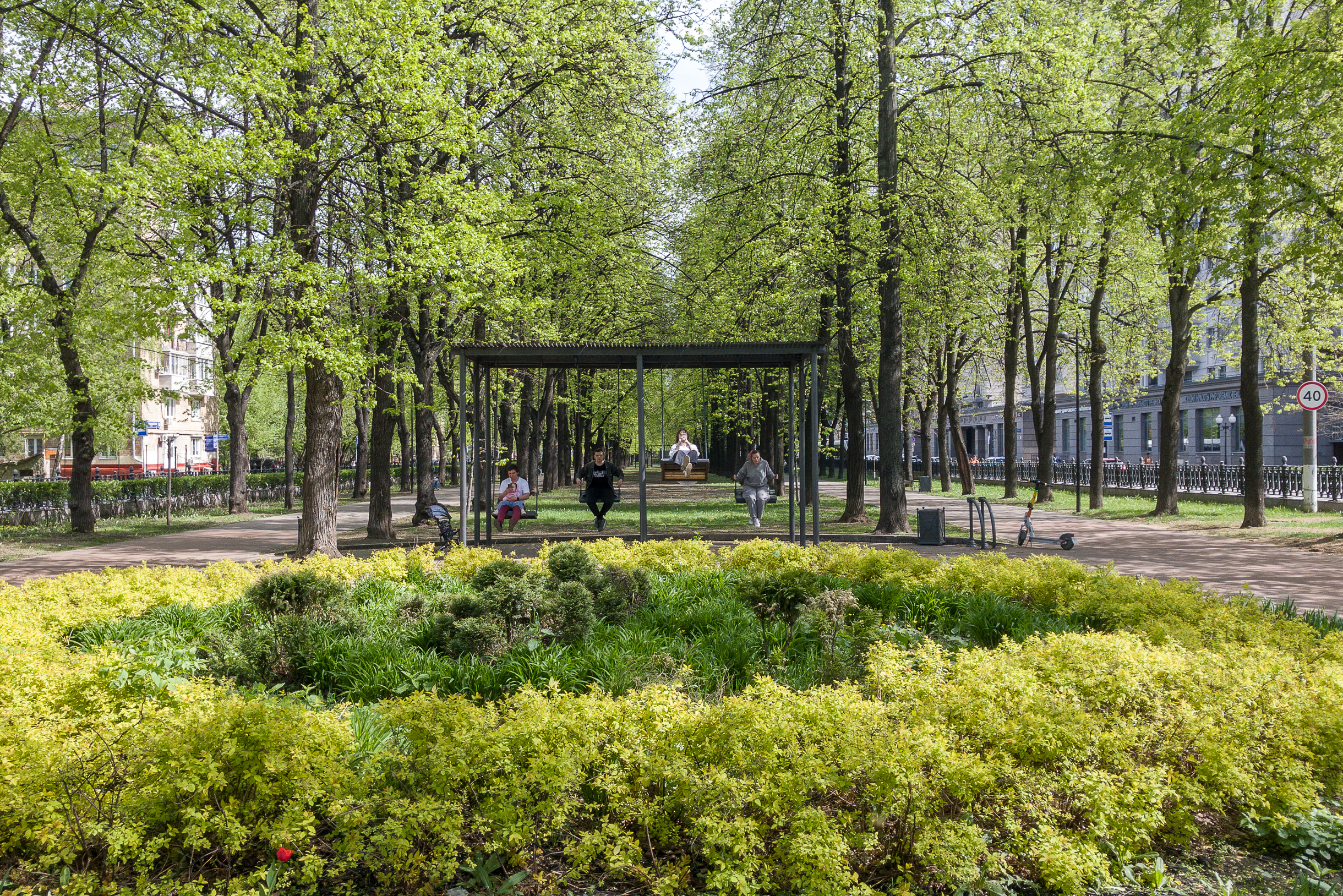 Сквер на Серпуховском валу — зеленый оазис в центре города