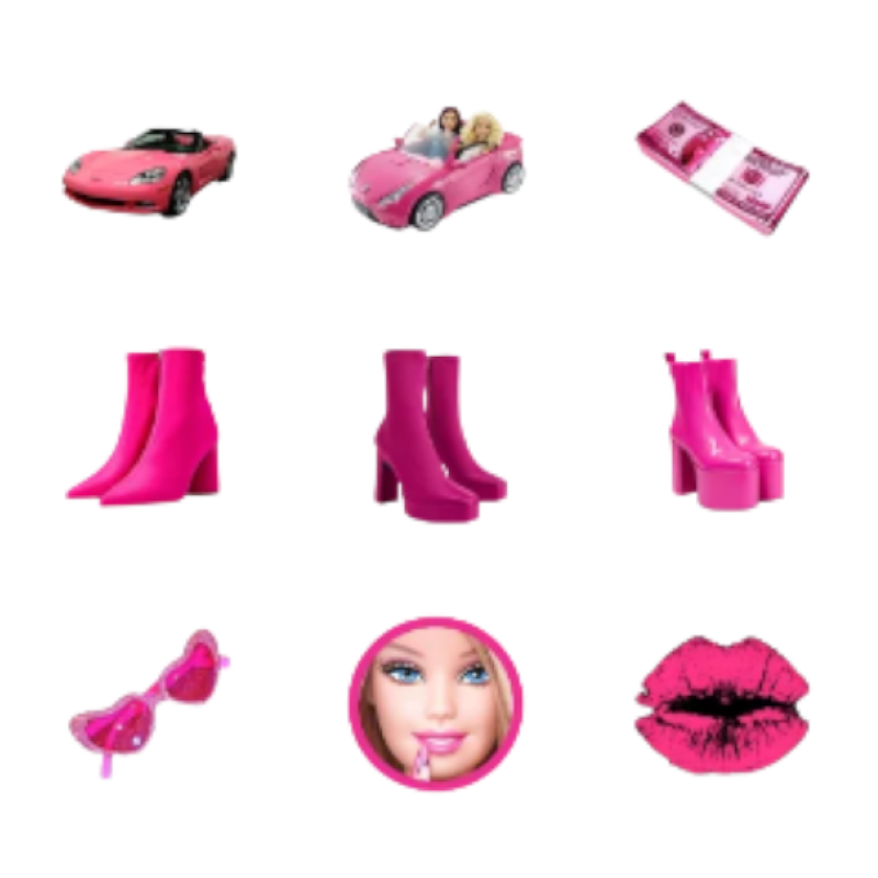 Розовые вещи Барби