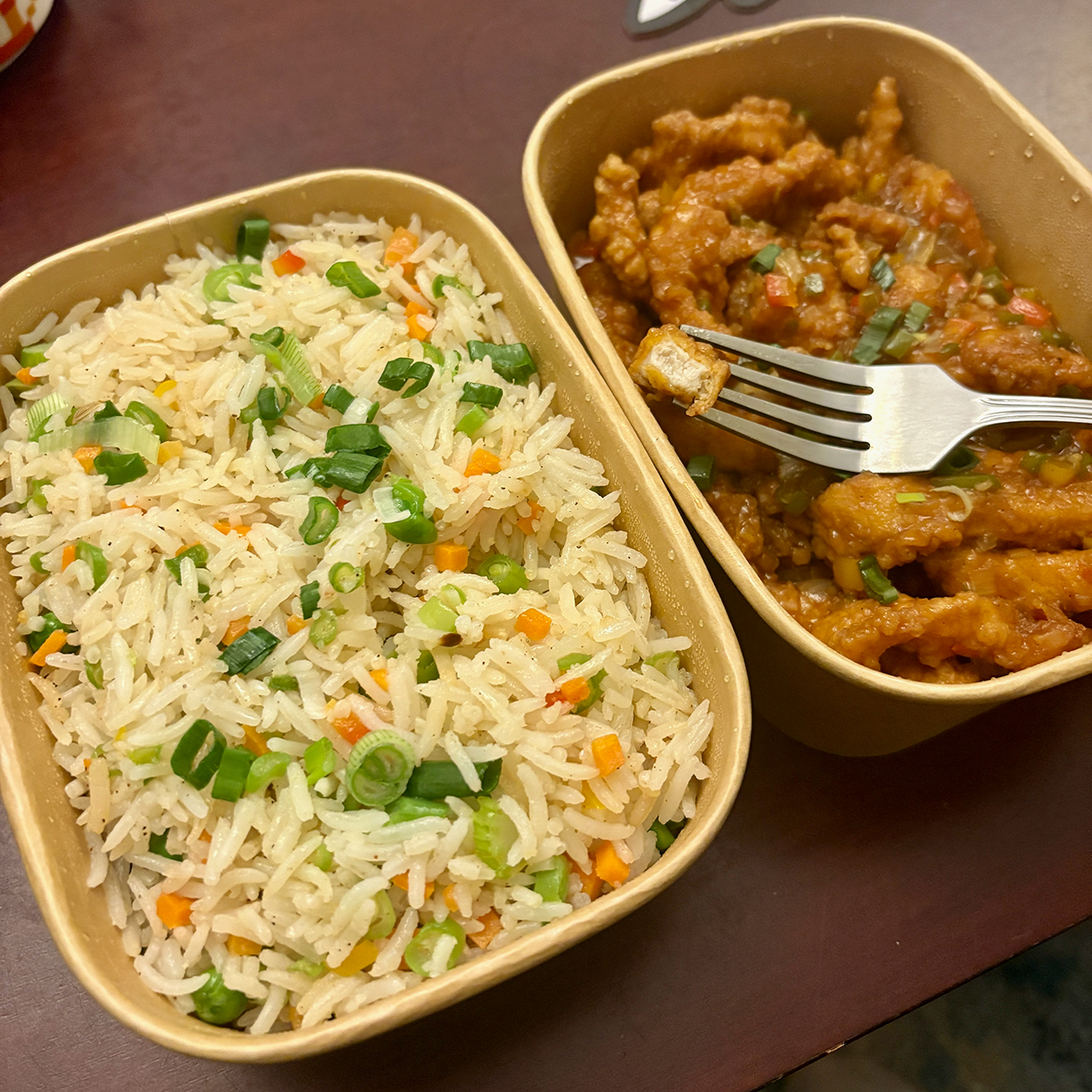 Курица на воке и рис с овощами стоили 54 SAR⁣ ( ₽)