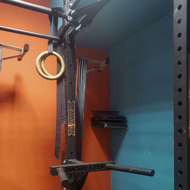 На тренировке