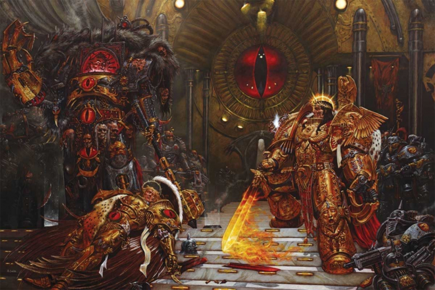 Хорус и Император готовятся к последней схватке. Источник: Games Workshop