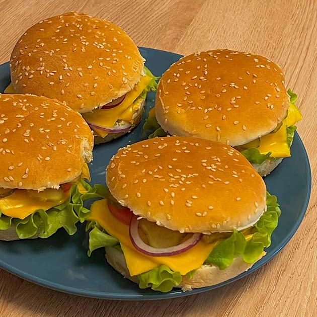 Бургеры, которые приготовил муж