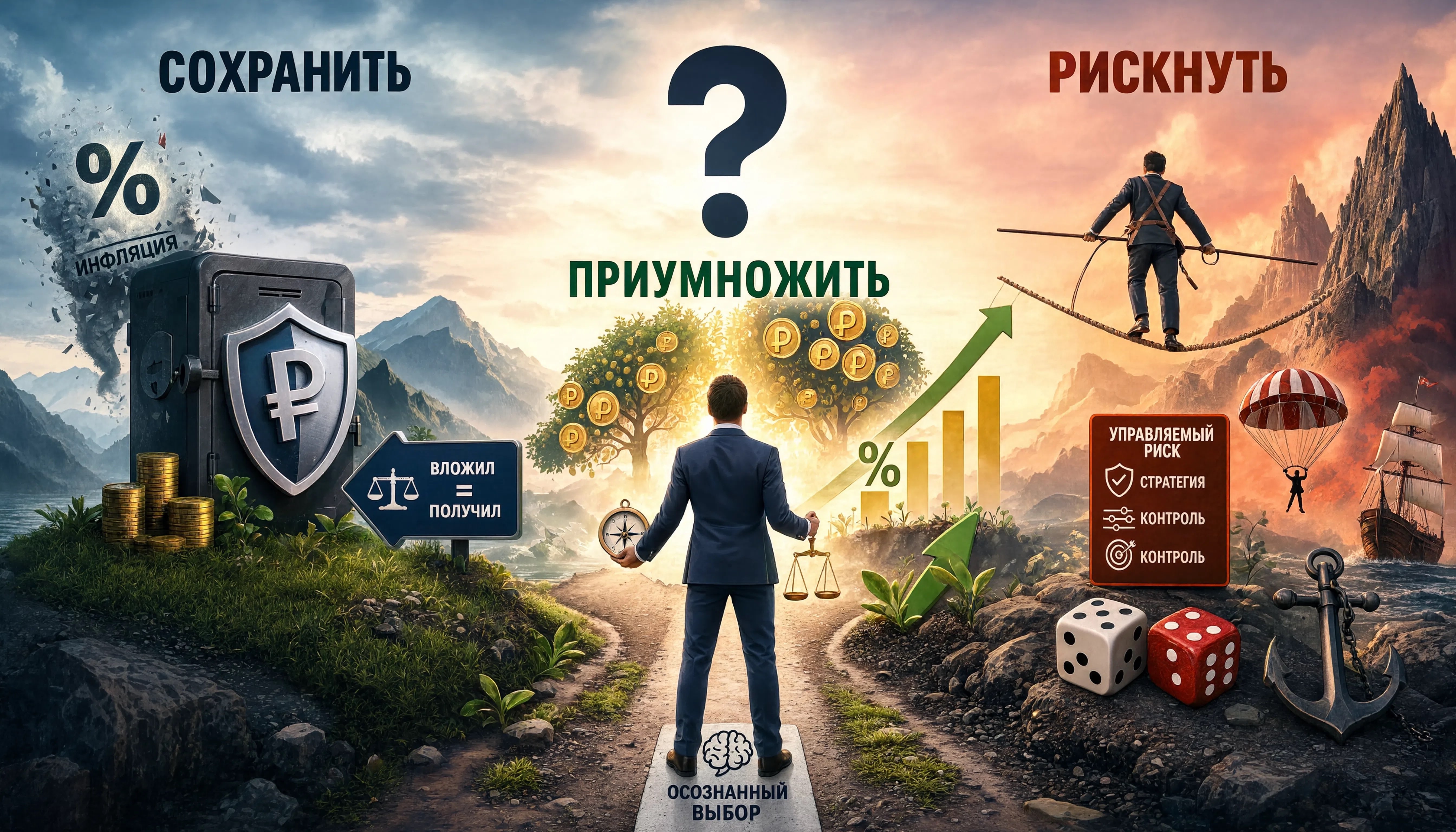 Любые инвестиции — это риск.