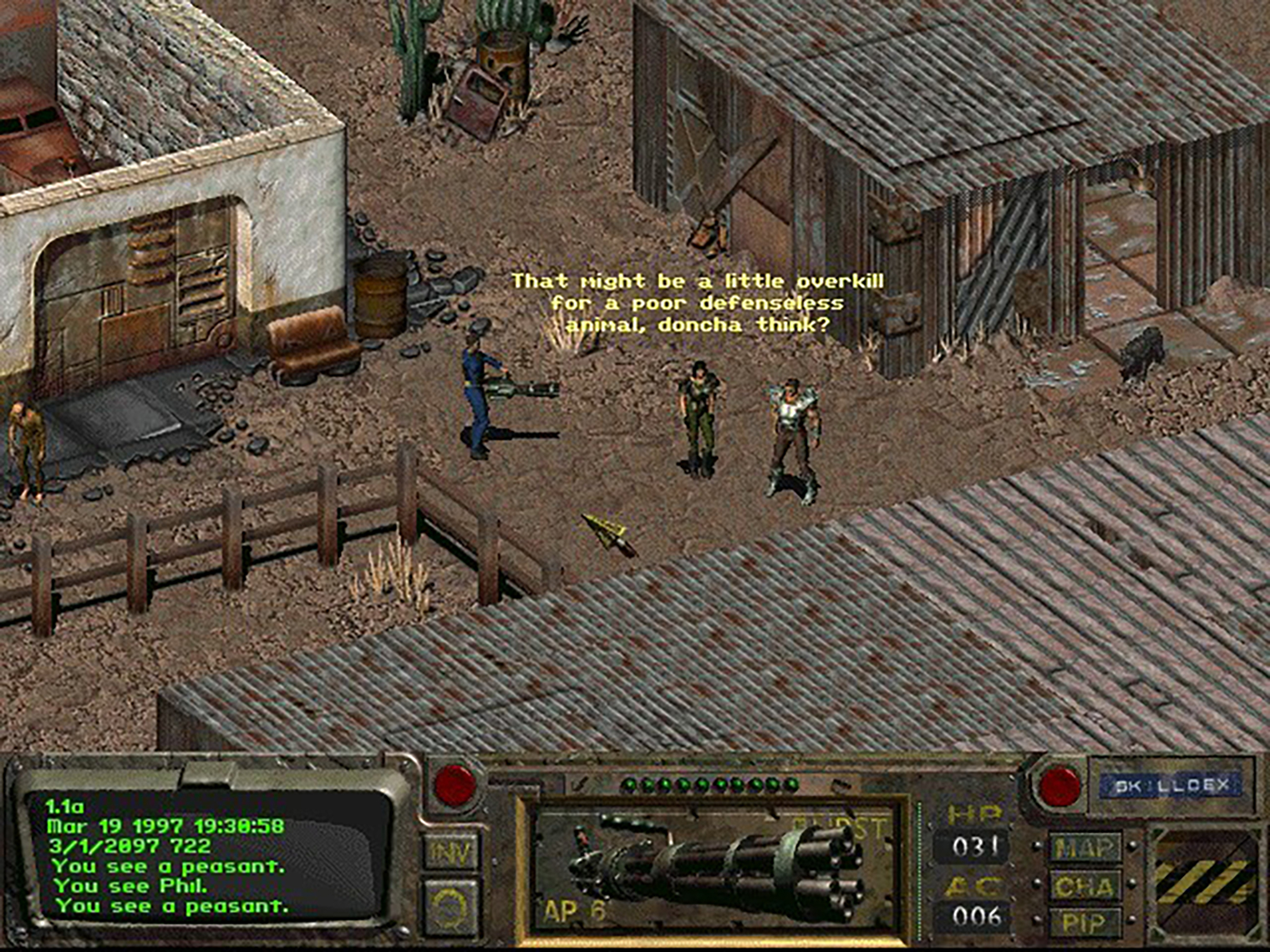 Это Bethesda сделала из Fallout лубочный ар-деко-балаган, а у Black Isle все было сдержанно и со вкусом. © Interplay Entertainment