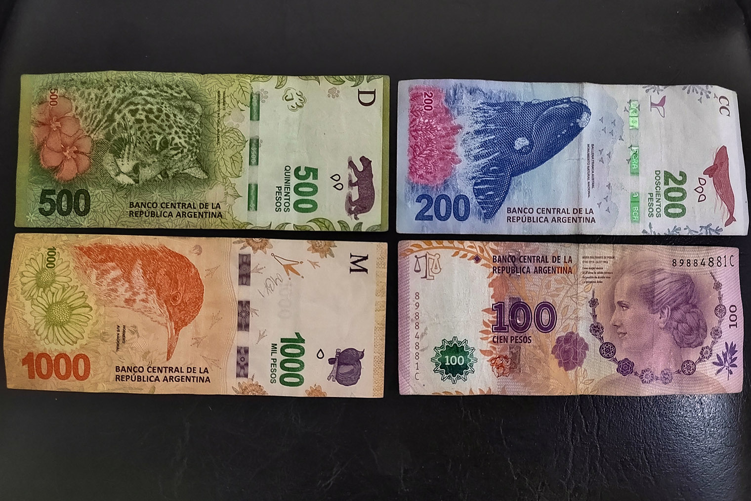Аргентинские песо бывают только бумажными, мелочи в обиходе нет