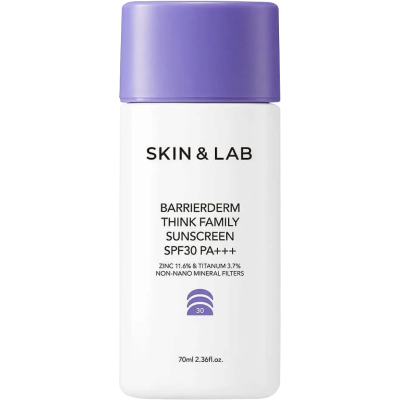 Гипоаллергенный санскрин для всей семьи Skin & Lab Barrierderm Think Family Sunscreen SPF 30 PA+++