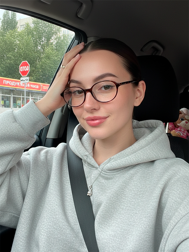 Nano Banana уже не генерирует глянцевую текстуру, но есть кривой текст и подвеска, выходящая из худи