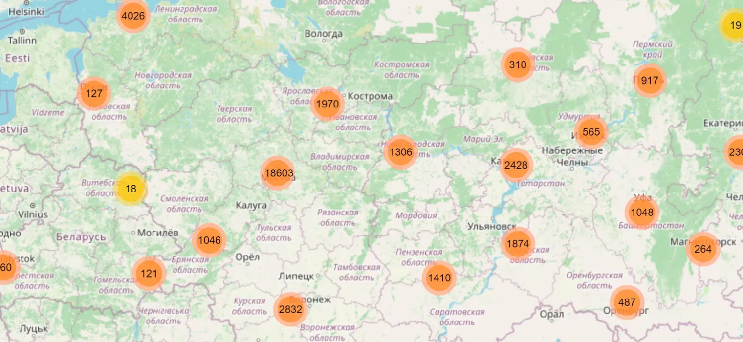Хакеры собрали данные из множества утечек и поместили 58 тысяч адресов на одну карту — вместе с именами и телефонами пострадавших. Многие из них стали приоритетной целью для мошенников: например, на слитые паспортные данные пытались брать кредиты
