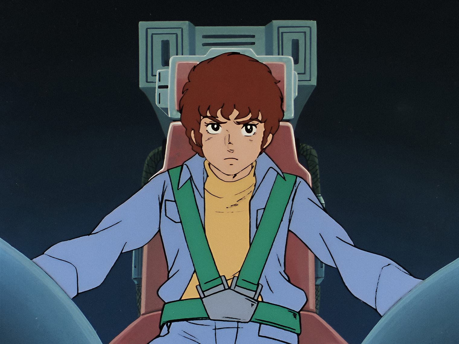 День премьеры первого фильма в кинотеатре, на которой режиссер Ёсиюки Томино выступал с речью, в прессе назвали «днем, изменившим аниме». Кадр: Sunrise