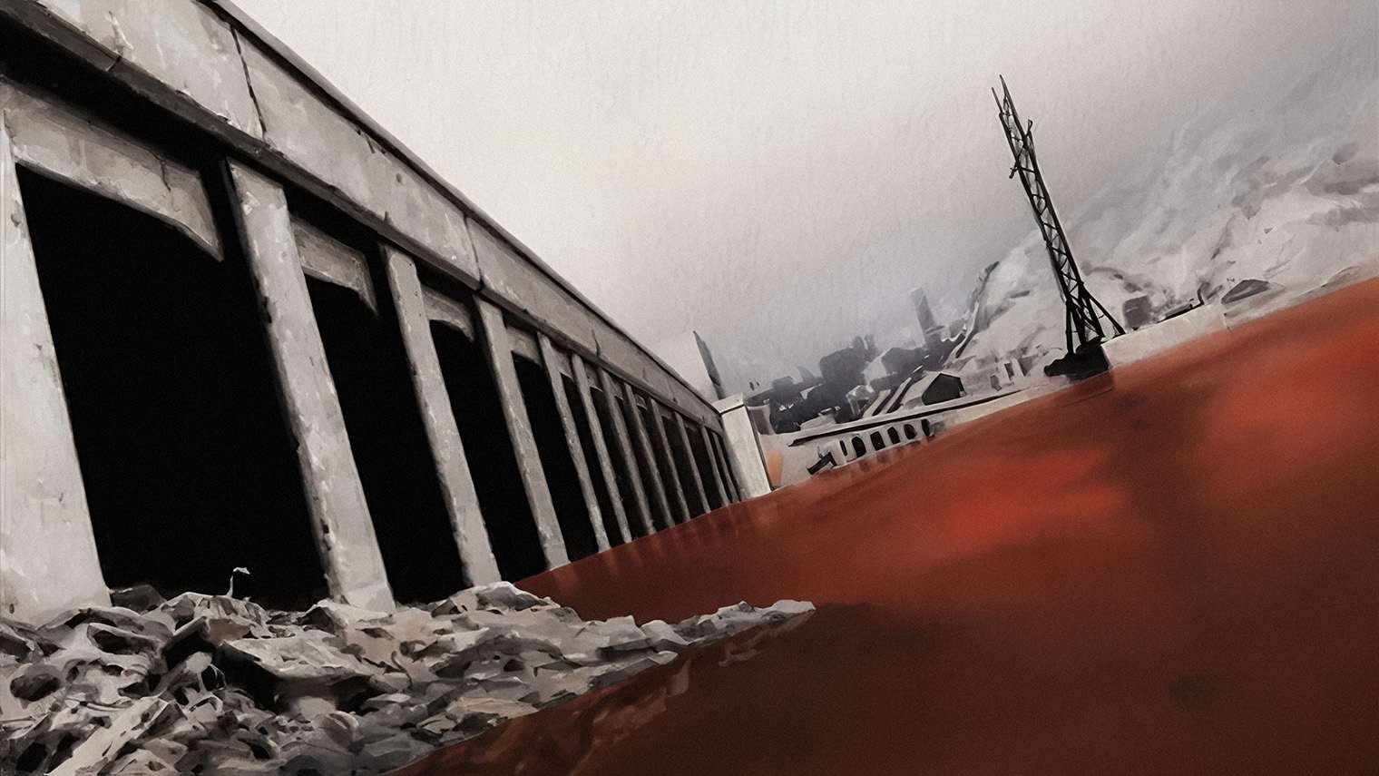 Главное занятие всего города — это добыча рафии, органического материала, который растет здесь словно живая плесень или нервная ткань. Кадр: Madhouse