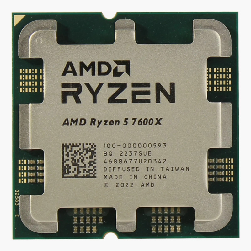 TDP процессора Ryzen 5 7600х — 65 ватт в обычном режиме и 88 ватт при нагрузке. Кулер лучше покупать с запасом — минимум на 100 ватт