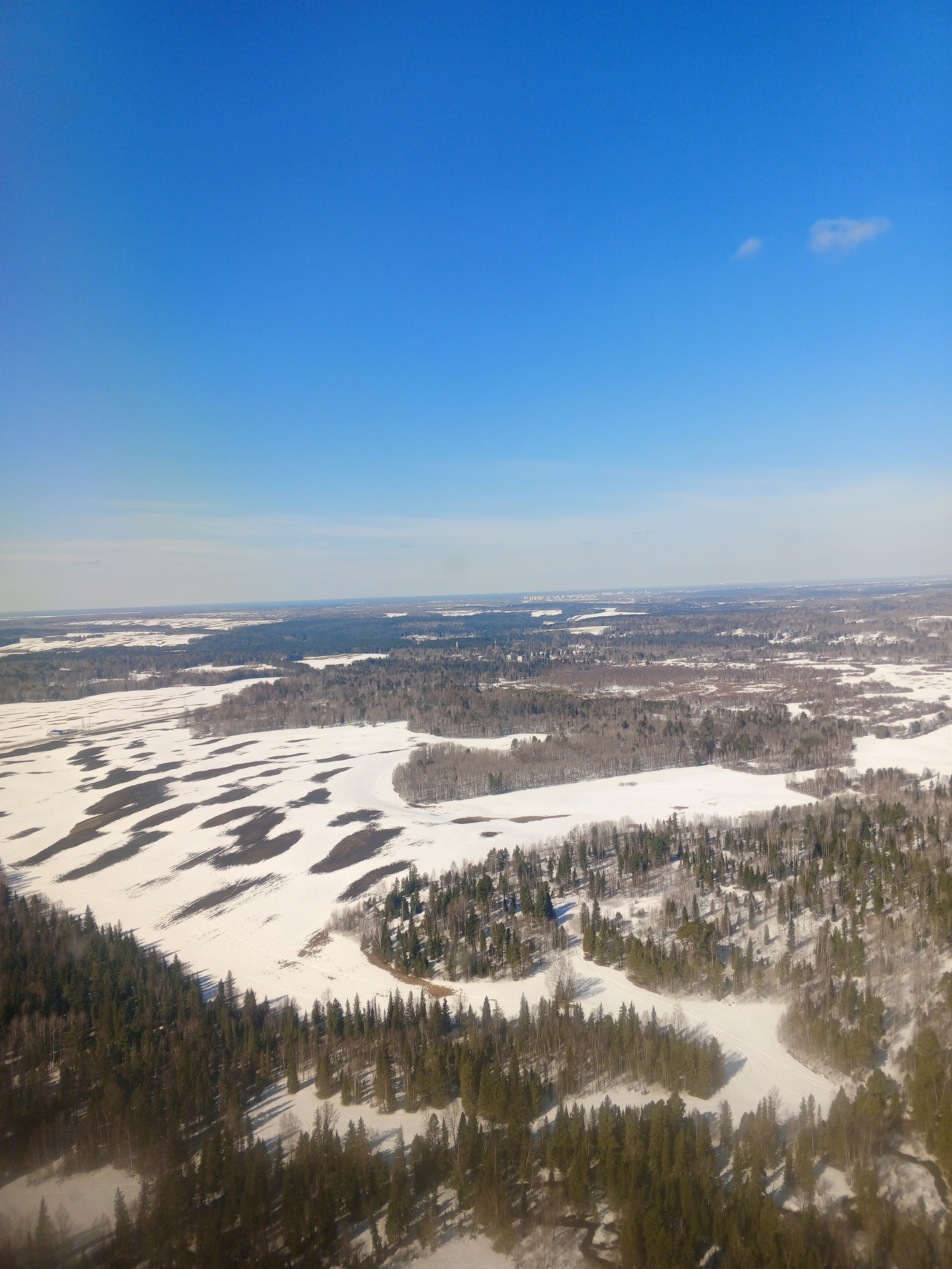 Заходим на посадку в Томске.