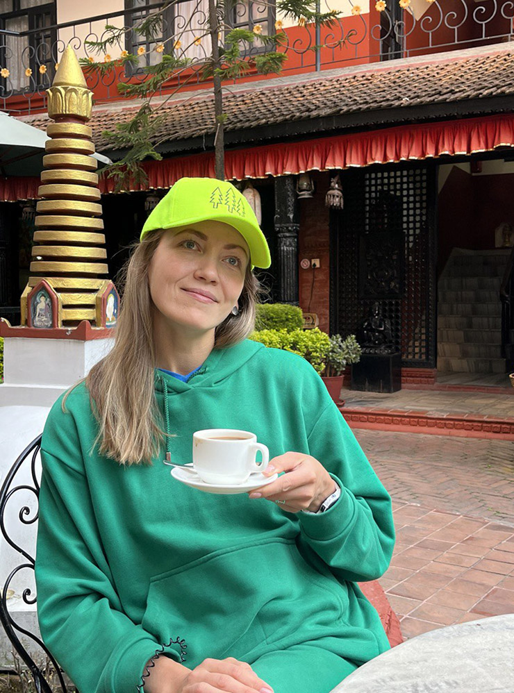 Первое утро в Катманду. Пью кофе и настраиваюсь на перелет в Луклу