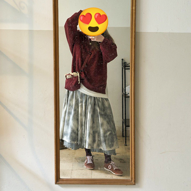 Заодно фоткаю свой лук