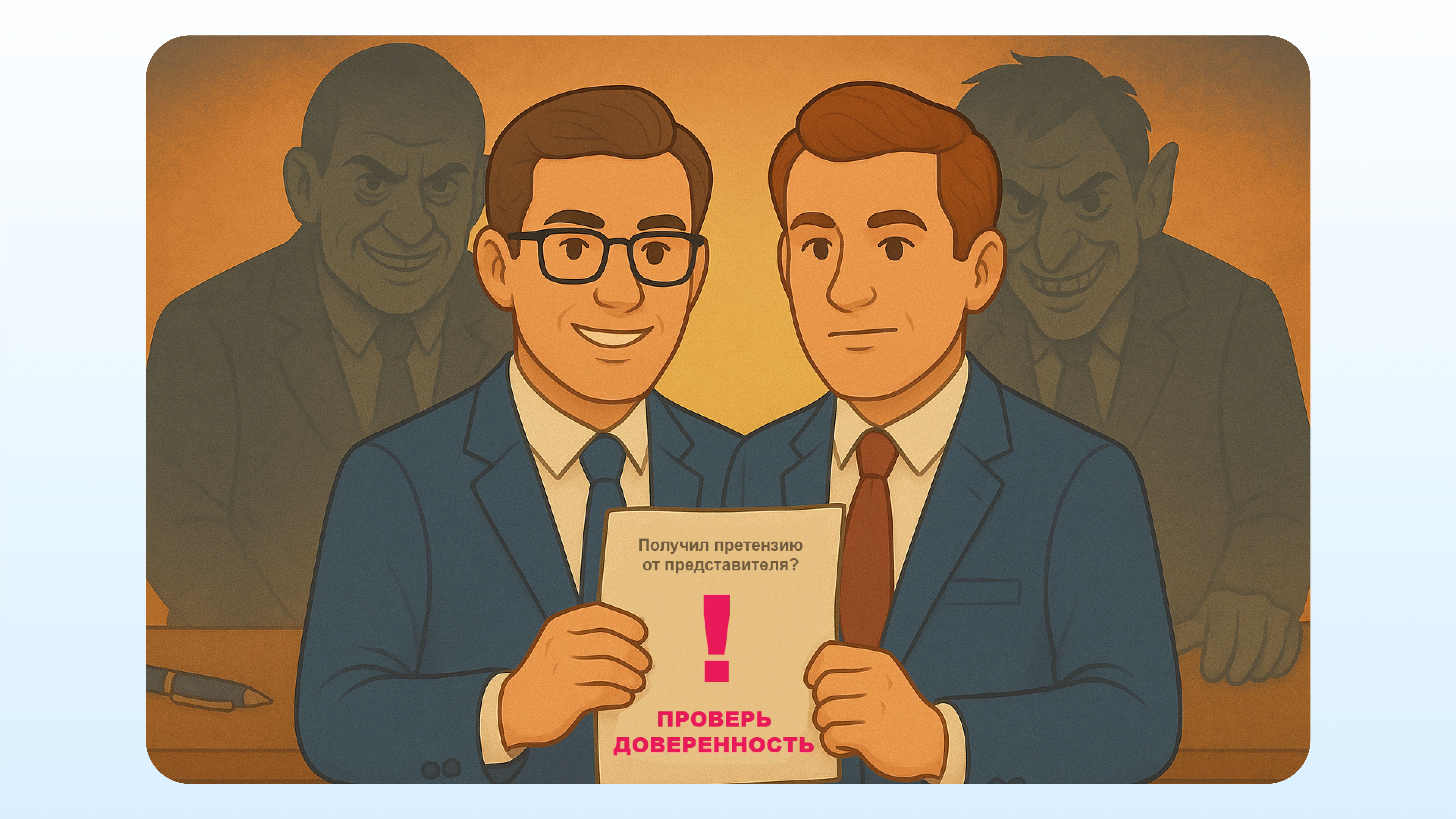 Не забудьте проверить доверенность, чтобы не попасть в лапы мошенников)