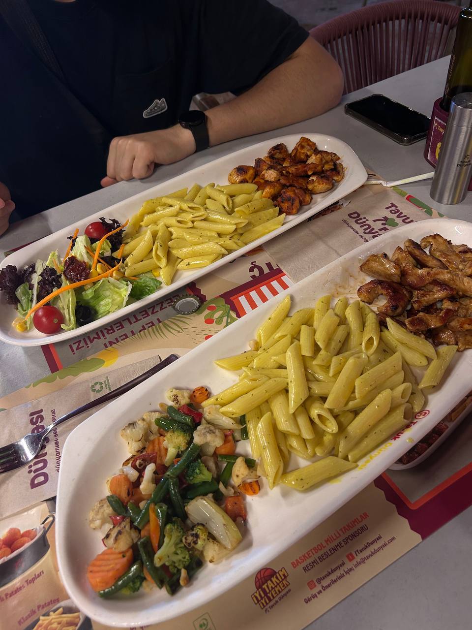 Ужин около отеля в Анталии