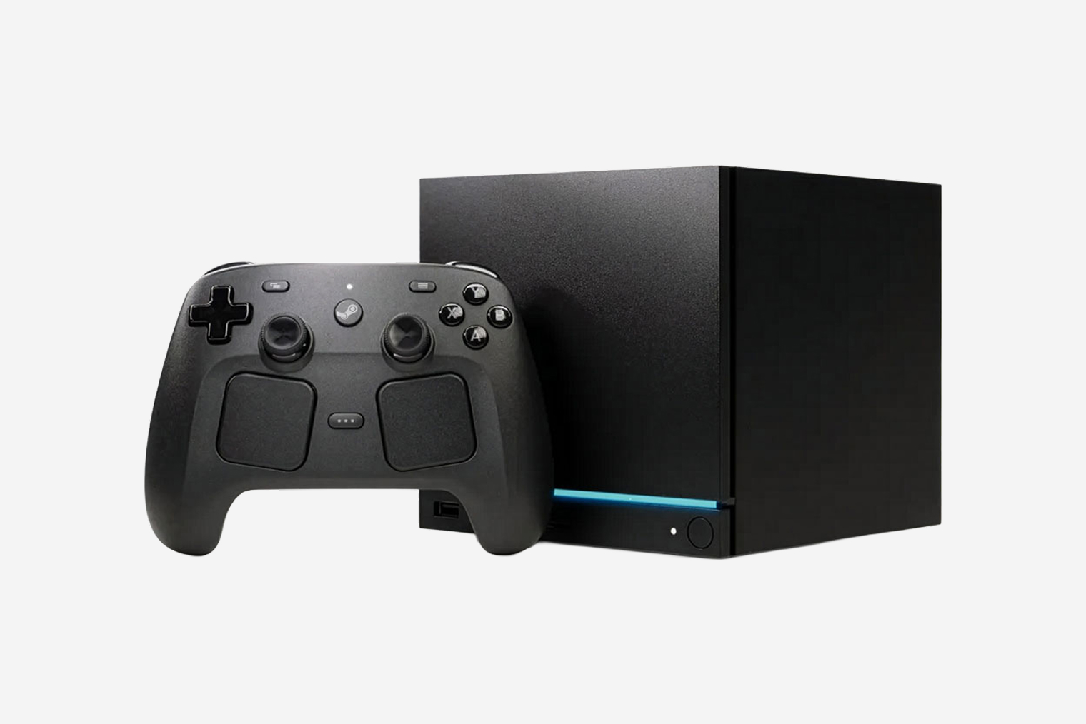 Так выглядит комплект Steam Machine с Steam Controller