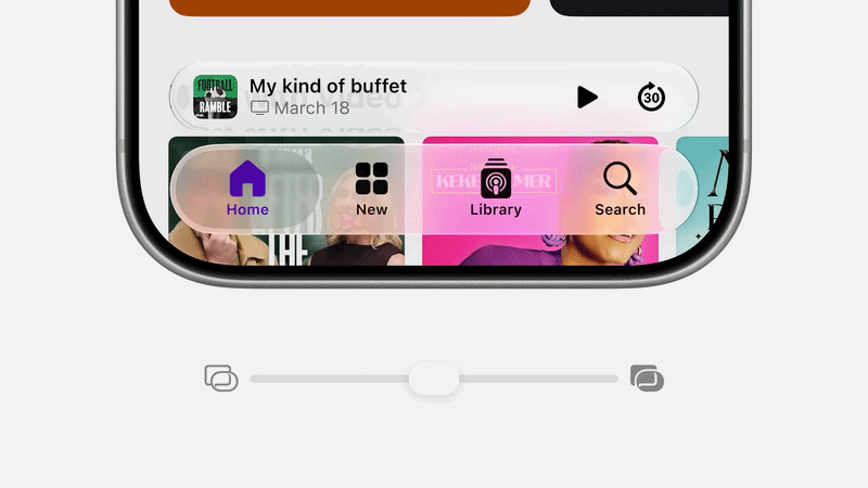 Так выглядит ползунок прозрачности. © Apple