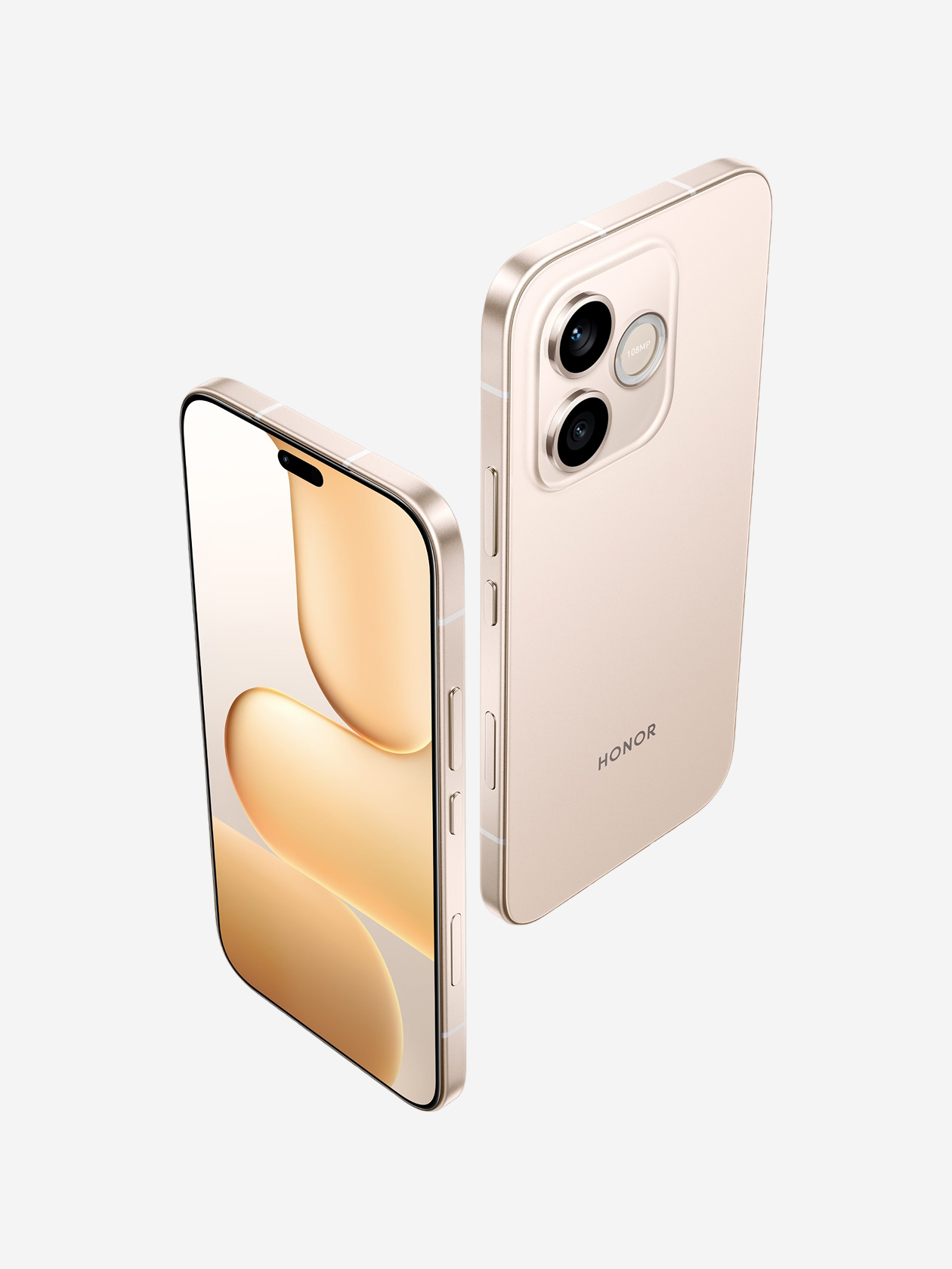 Honor 600 Lite в золотом цвете. Также доступны модели в черном и сером