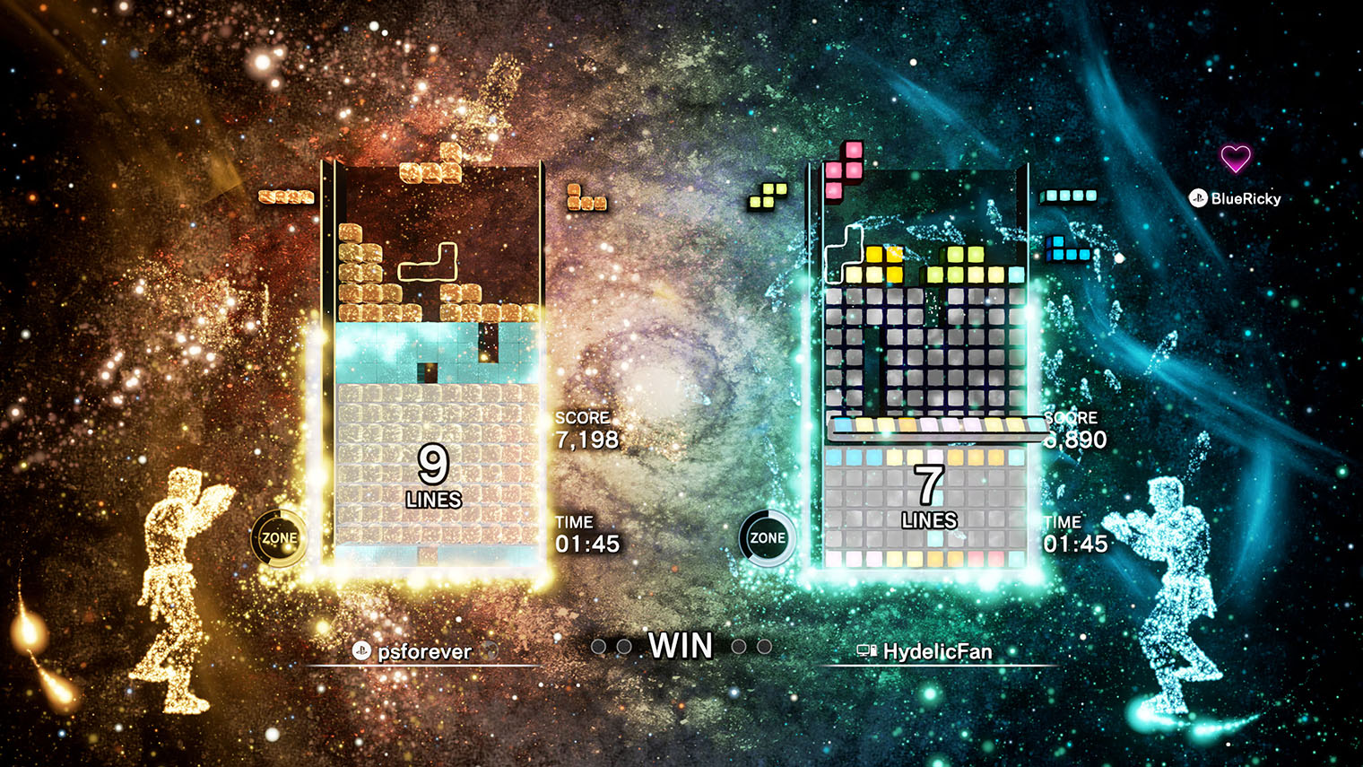 Старый добрый «Тетрис» может выглядеть и так. Людям с эпилепсией Tetris Effect противопоказан. © Enhance Games, Inc.