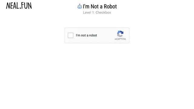 I’m Not a Robot пародирует reCaptcha от Google — одну из самых популярных капч