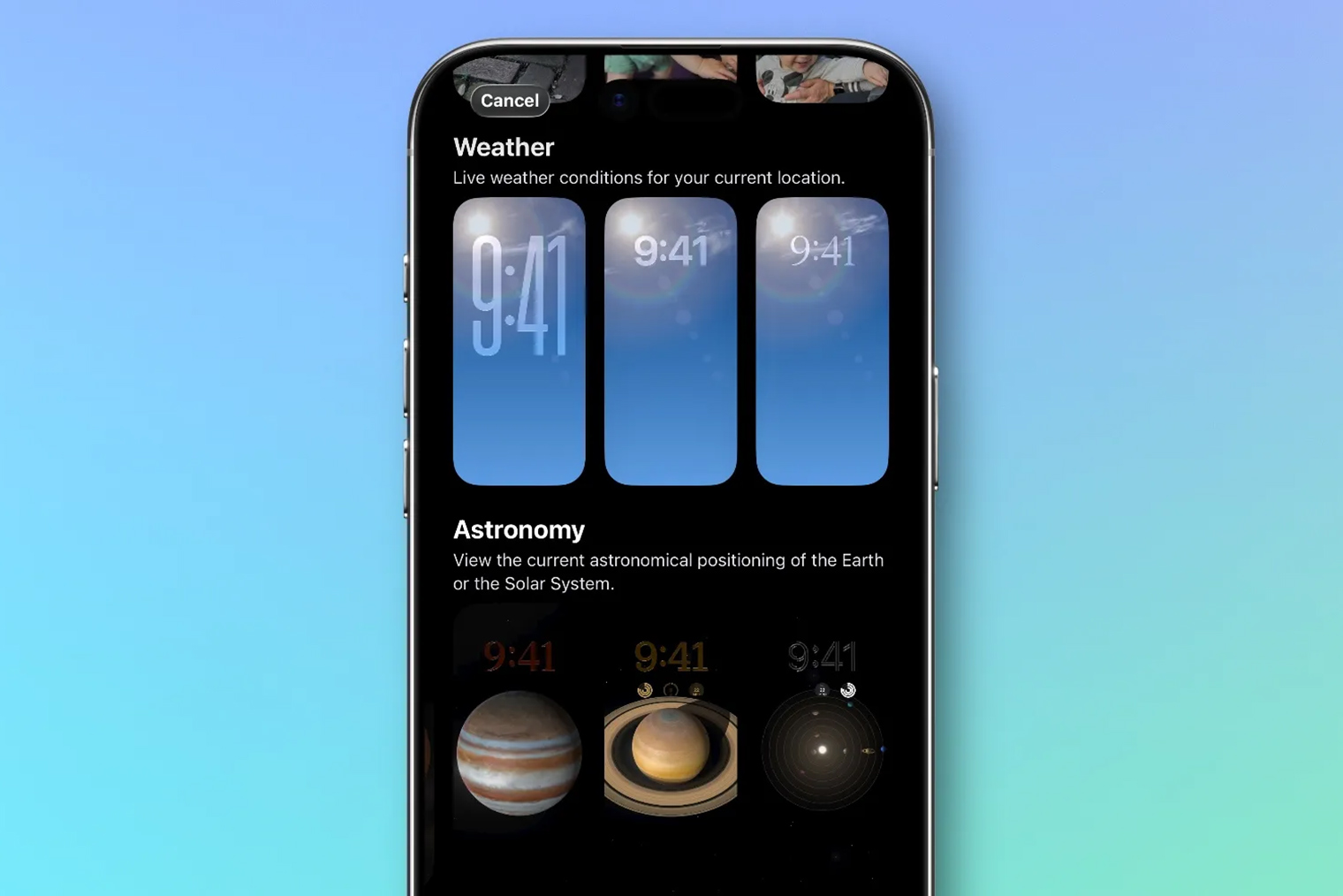Как выглядят новые обои. © 9to5mac.com