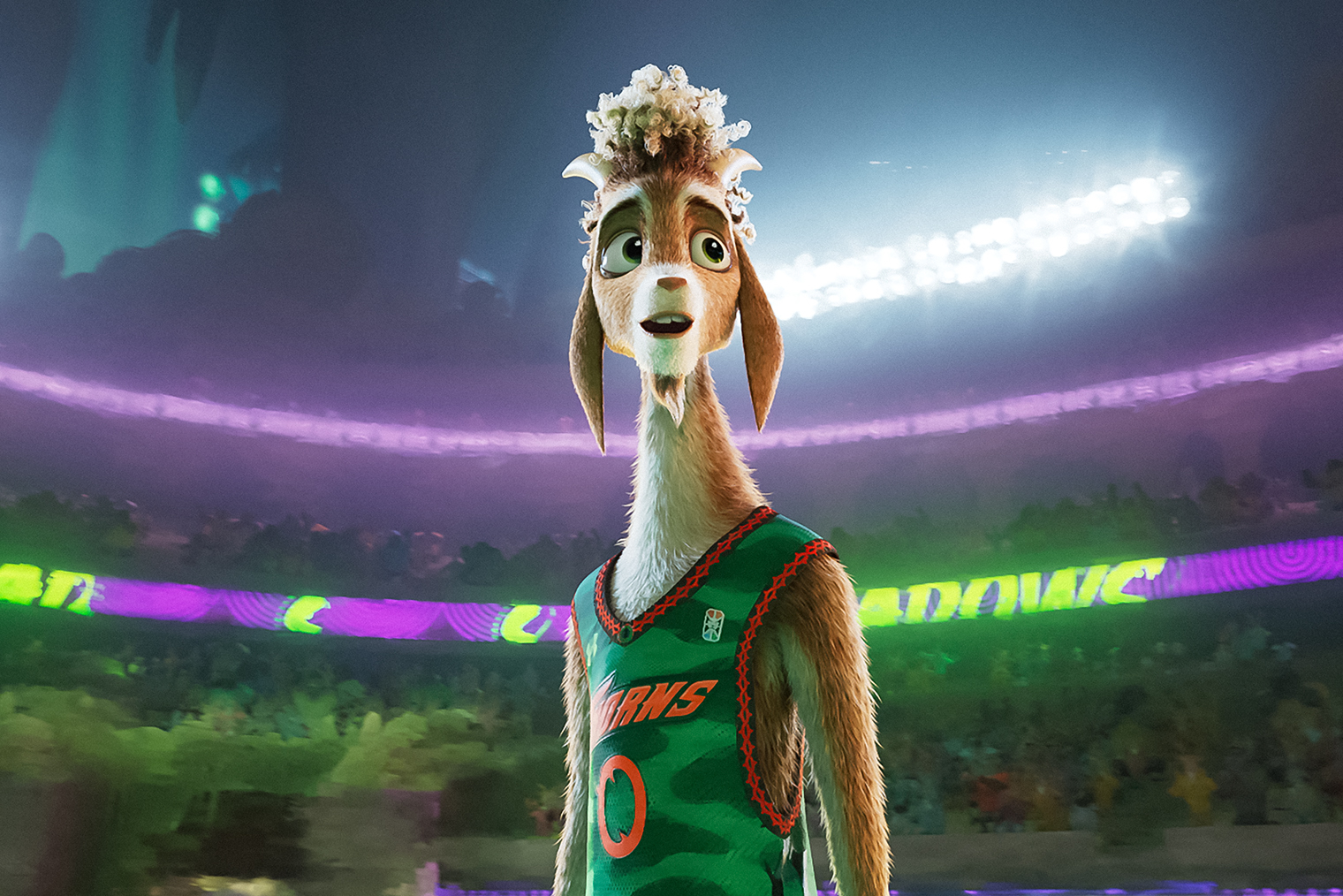 Слово GOAT переводится как «козел», но одновременно это и аббревиатура Greatest Of All Time — «величайший всех времен». © Sony Pictures Entertainment