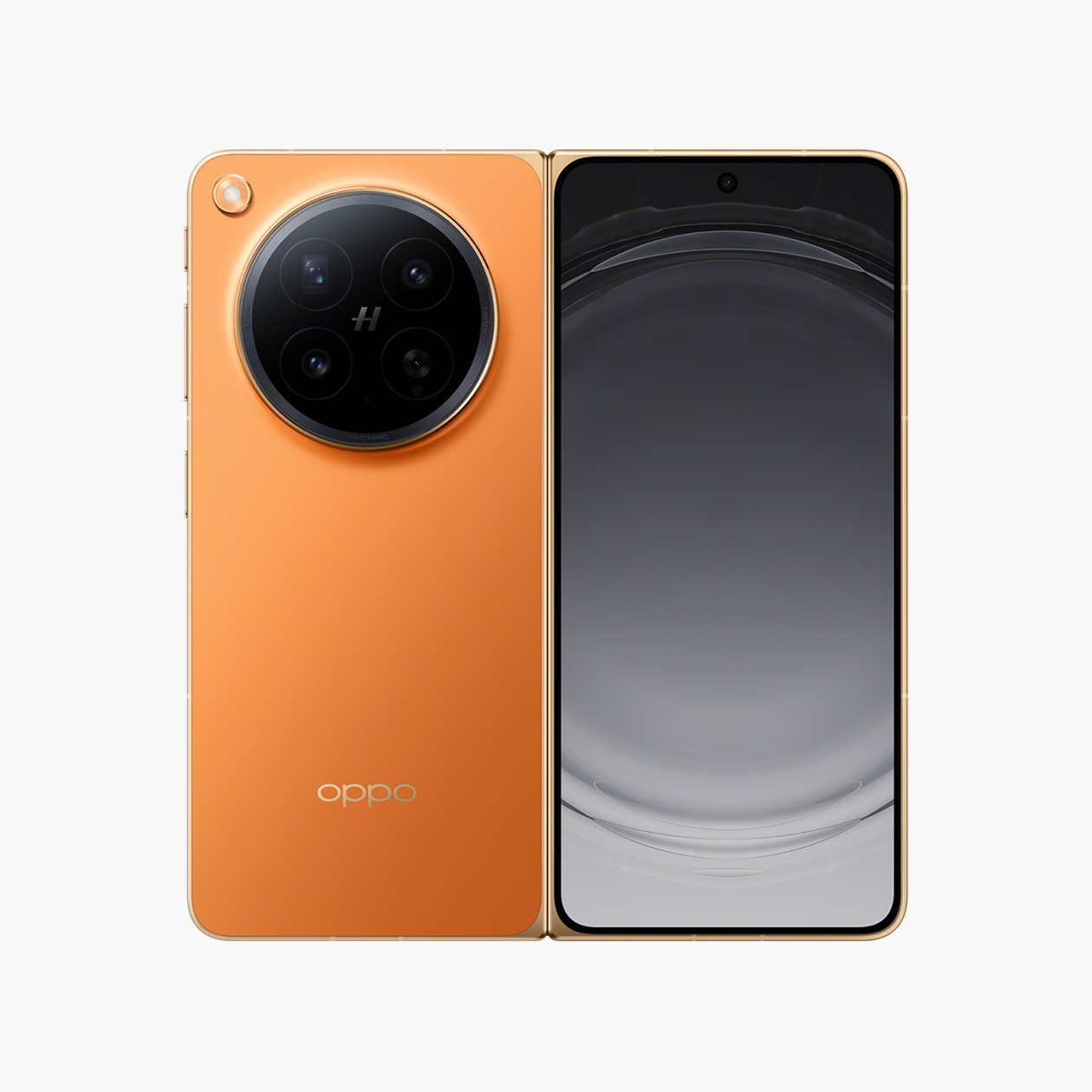 Oppo Find N6 в золотисто-оранжевом цвете