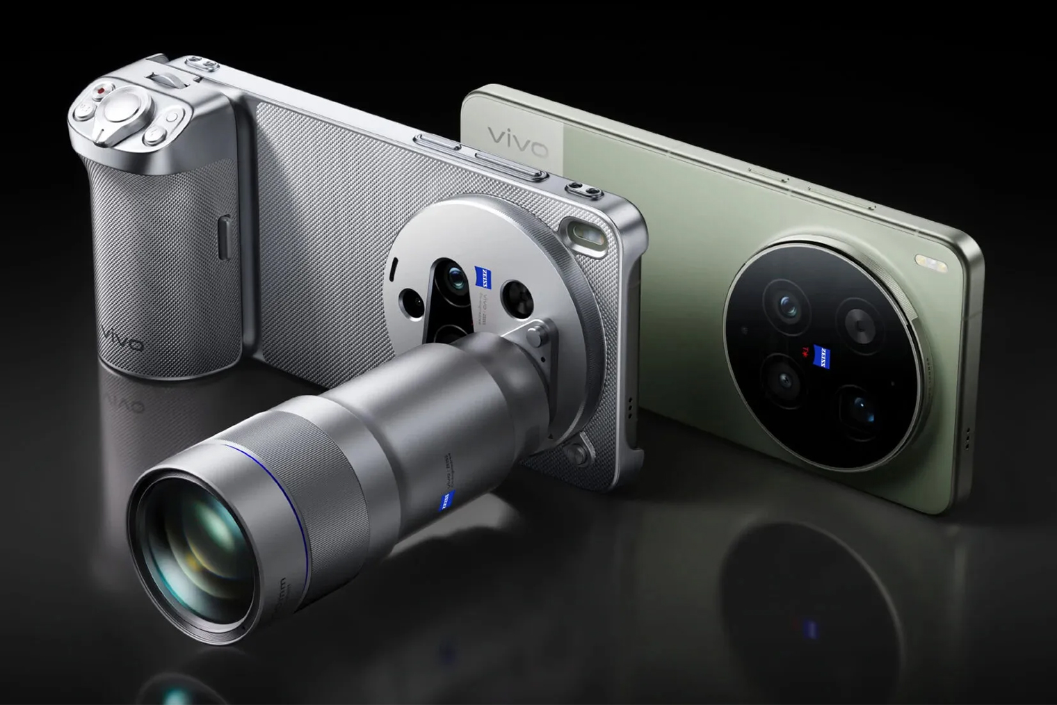 Vivo X300 Ultra в фоточехле с телеконвертером на 400 мм