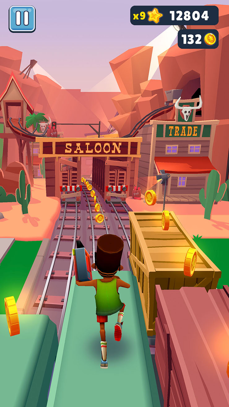 Герои Subway Surfers устраивают марафоны на сотни километров, вообще не устают и не жалуются. Респект! © Sybo Games