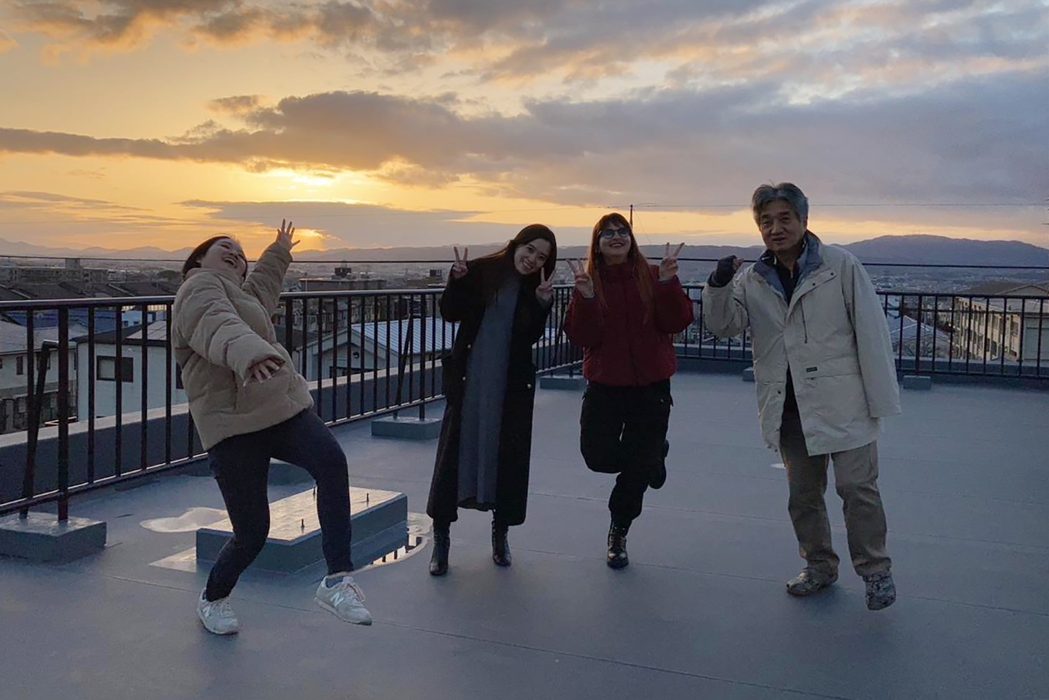 Встречаем закат с японской семьей в прекрасном городе Наре