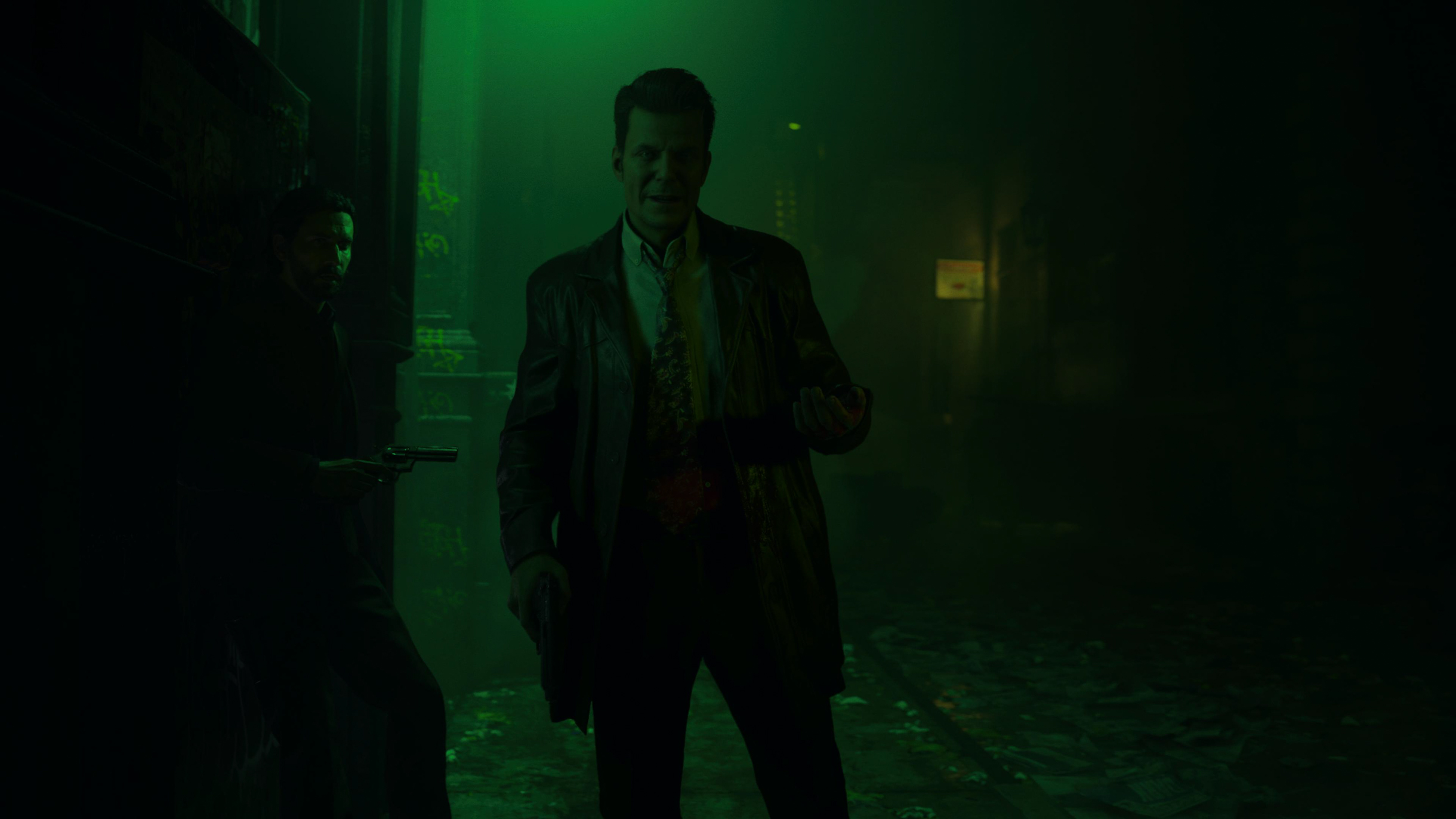 Сценарист и креативный директор Remedy Сэм Лейк сыграл Алекса Кейси. В первой Max Payne он был «лицом» главного героя и запомнился игрокам ехидной ухмылкой